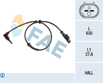 FAE 1001846100 78241 FA - érzékelő, kerékfordulatszám