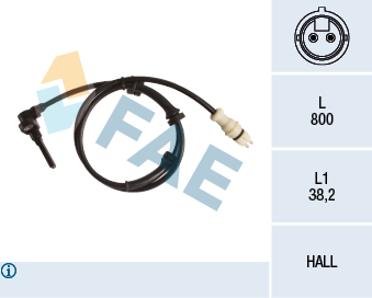 FAE 1001846146 78242 FA - érzékelő, kerékfordulatszám