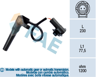 FAE FAE79281 Fordulatszám érzékelő, automata váltó