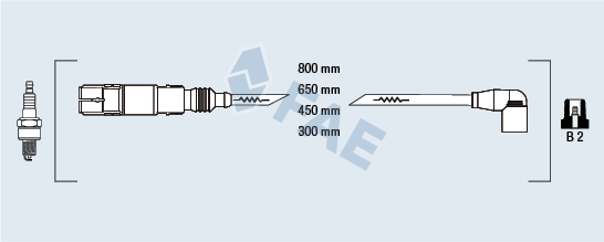 FAE 1004028164 85874 FA - Gyújtókábel készlet