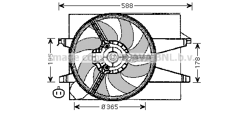 AVA 635 308 FD7541 - Ventillátor, hűtőventillátor, ventillátor motor hűtőrendszerhez