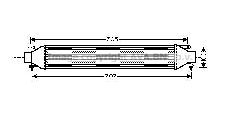 AVA FT4321 Intercooler, töltőlevegő hűtő