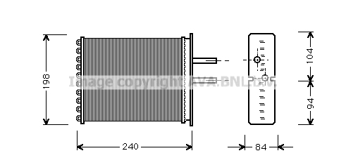 UTÁNGYÁRTOTT FT6193 FRA 200x175x42 (VALEO elektr. rendszerhez)