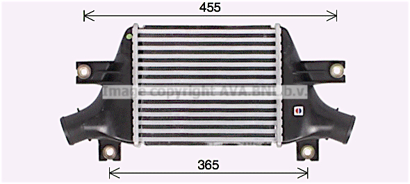 AVA 641 815 MT4273 - Intercooler, töltőlevegő hűtő