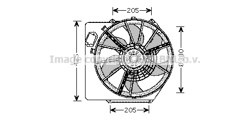 AVA RT7536 Ventillátor, hűtőventillátor, ventillátor motor hűtőrendszerhez