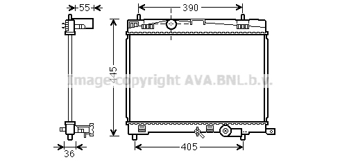 AVA 636 084 TO2716 - Vízhűtő