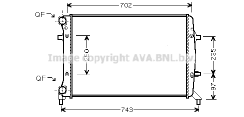 AVA 636 586 VNA2272 - Vízhűtő