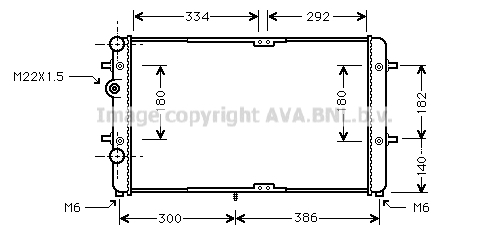 AVA VW2180 Vízhűtő