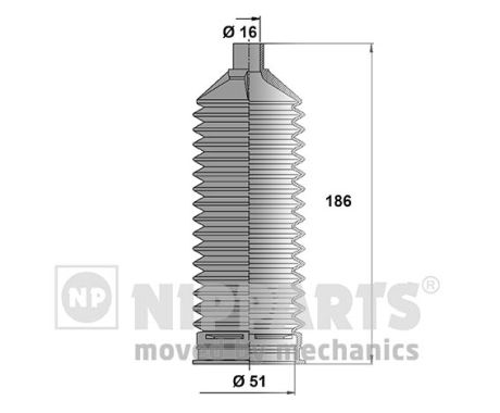 NIPPARTS J2840506 Gumiharang készlet kormányműhöz