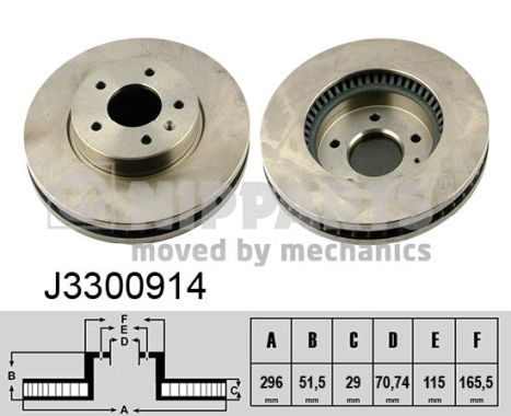 NIPPARTS J3300914 Féktárcsa