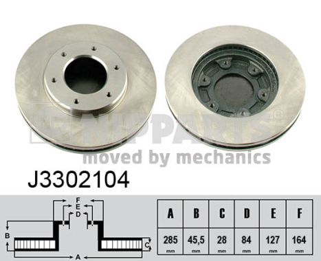 NIPPARTS J3302104 Féktárcsa