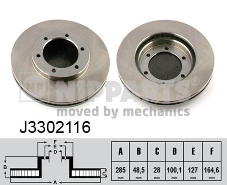 NIPPARTS J3302116 Féktárcsa