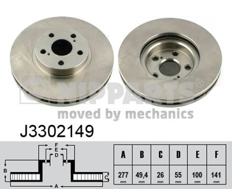 NIPPARTS J3302149 Féktárcsa