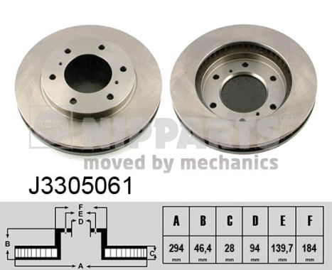 NIPPARTS J3305061 Féktárcsa