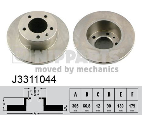 NIPPARTS J3311044 Féktárcsa