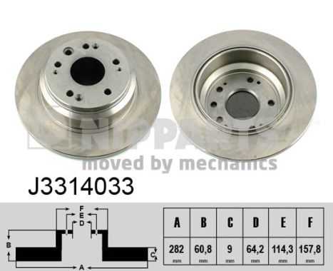 NIPPARTS J3314033 Féktárcsa