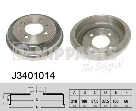 NIPPARTS J3401014 Fékdob