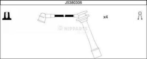 NIPPARTS J5380306 Gyújtókábel készlet, gyertyakábel szett