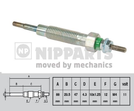 NIPPARTS J5715011 Izzítógyertya