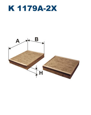 FILTRON FLT K1179A-2X Pollenszűrő