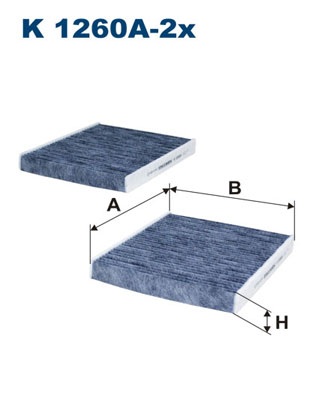 FILTRON FI K1260A-2X Pollenszűrő
