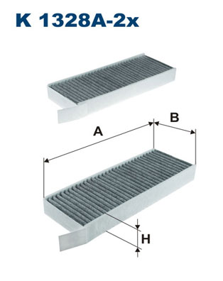 FILTRON 377 954 K 1328A-2X - Pollenszűrő (Aktívszenes)