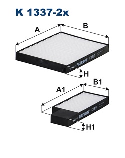 FILTRON FTRK1337-2X szűrő, utastér levegő