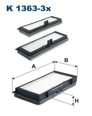 FILTRON FLT K1363-3X Pollenszűrő