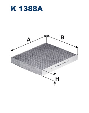 FILTRON FI K1388A Pollenszűrő (Aktívszenes)