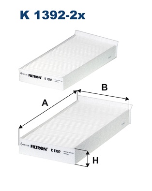 FILTRON 916 078 K 1392-2X - Pollenszűrő