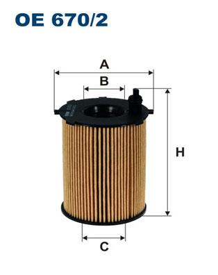 FILTRON FLT OE670/2 Olajszűrő