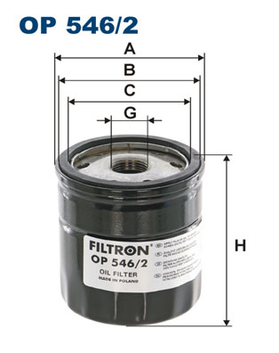 FILTRON FLT OP546/2 Olajszűrő
