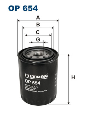 FILTRON  OP 654 - Olajszűrő