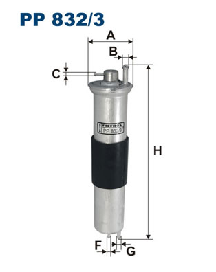 FILTRON FLT PP832/3 Üzemanyagszűrő