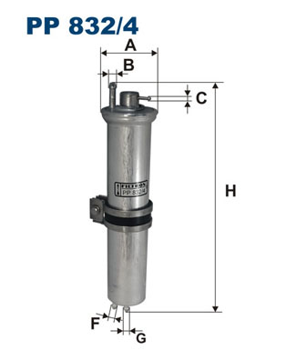 FILTRON FLT PP832/4 Üzemanyagszűrő