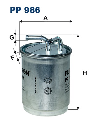 FILTRON FLT PP986 Üzemanyag szűrő 