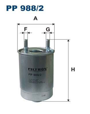 FILTRON FLT PP988/2 Üzemanyagszűrő