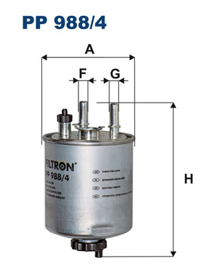 FILTRON 390 166 PP 988/4 - Üzemanyagszűrő