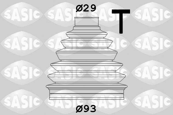 SASIC SAS1900029 Féltengely gumiharang készlet, porvédő készlet