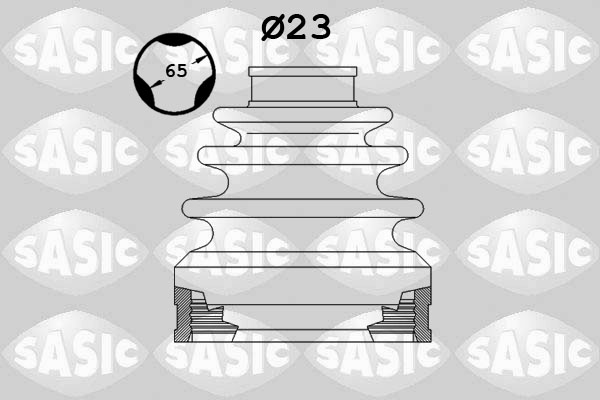 SASIC SAS1904037 Féltengely gumiharang készlet, porvédő készlet