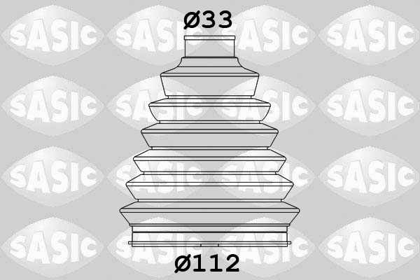 SASIC SAS2933073 gumiharang készlet, hajtótengely