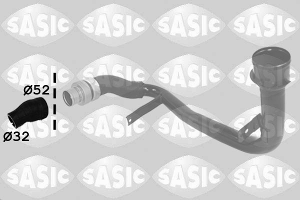 SASIC 3330054 Töltőlevegő cső, intercooler cső, turbó cső