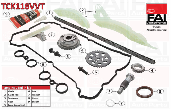 FAI TCK118VVT Vezérműlánc készlet