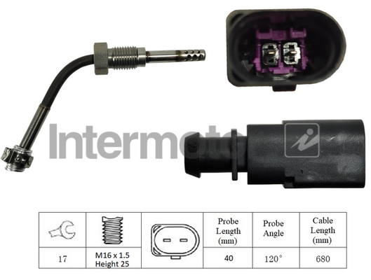 INTERMOTOR INT 27000 Kipufogógáz hőmérséklet érzékelő, jeladó