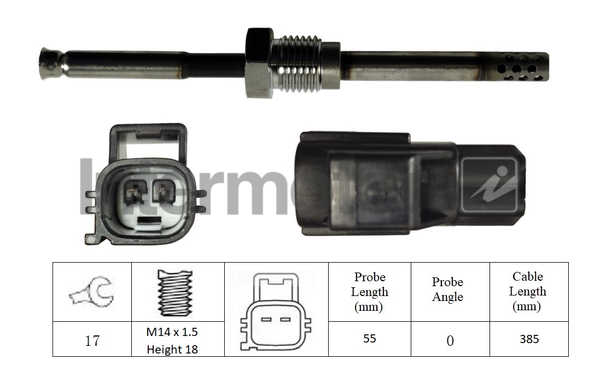 INTERMOTOR INT 27186 Kipufogógáz hőmérséklet érzékelő, jeladó