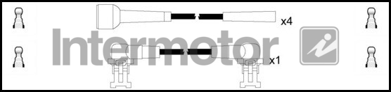 INTERMOTOR 73162 INTERMOTOR Gyújtókábel készlet, gyertyakábel szett