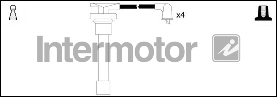 INTERMOTOR INT 73378 Gyújtókábel készlet, gyertyakábel szett