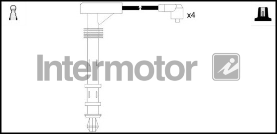 INTERMOTOR INT 73523 Gyújtókábel készlet, gyertyakábel szett