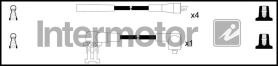 INTERMOTOR INT 73580 Gyújtókábel készlet, gyertyakábel szett