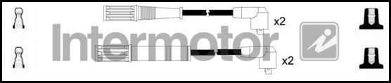 INTERMOTOR INT 76121 Gyújtókábel készlet, gyertyakábel szett